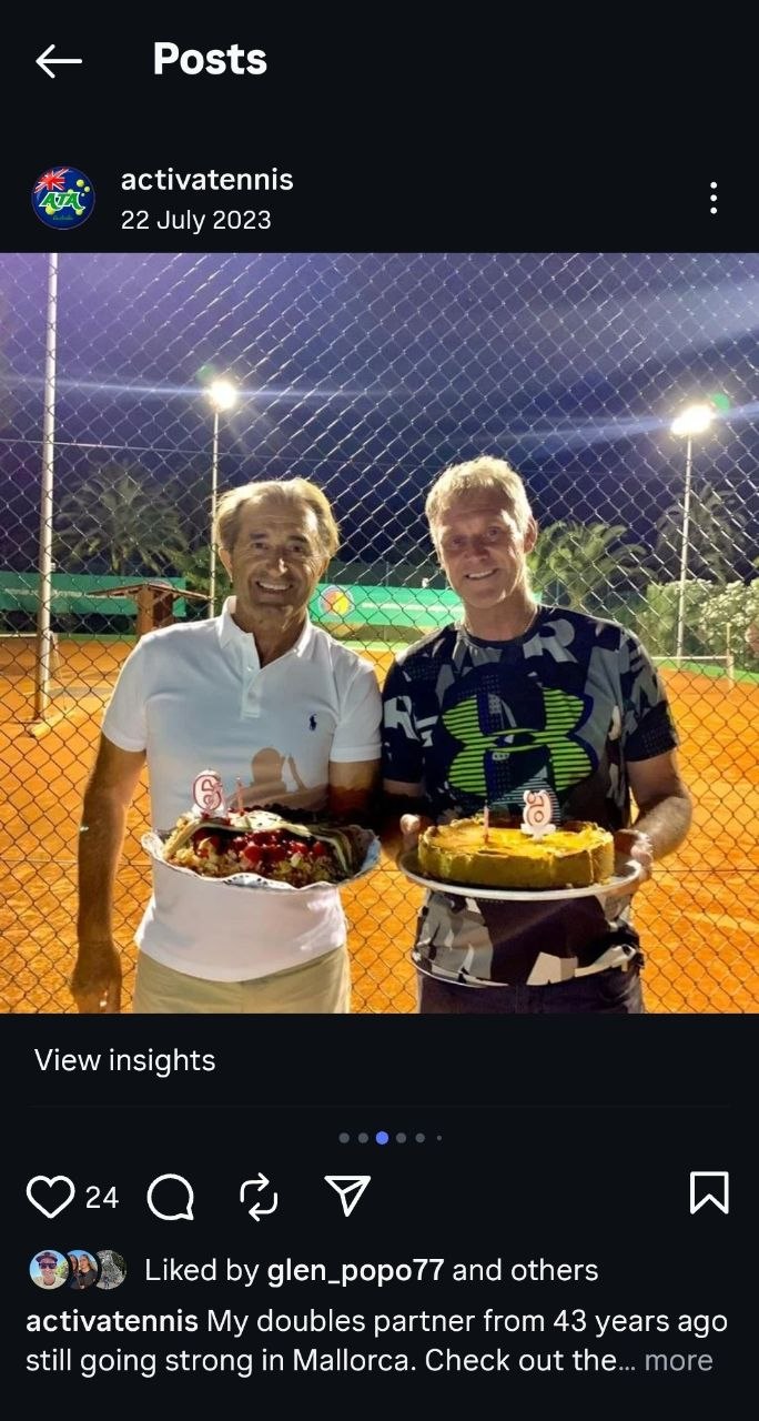 Jeff Schneider and Ali Yenilmez at Tennis Academy Mallorca